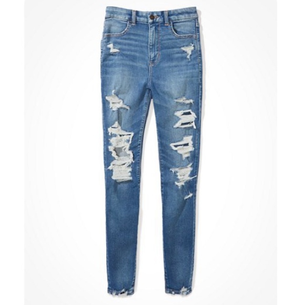 AE | NE(X)T Level Patched Curvy Super High-Waisted Denim Jeans